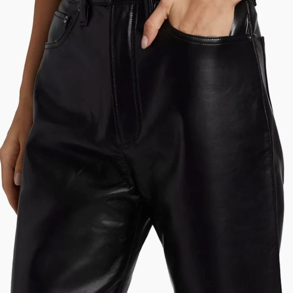 Agolde Recycled Leather Pants Size 30 - Picture 4 of 8